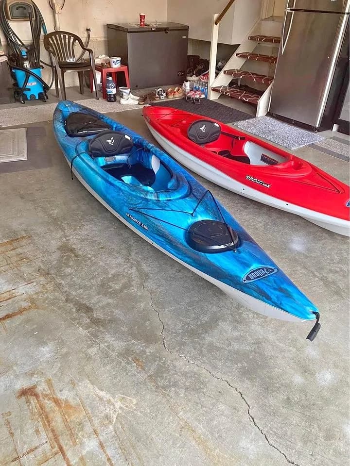 Kayak rígido individual — azul oceánico - Image 1